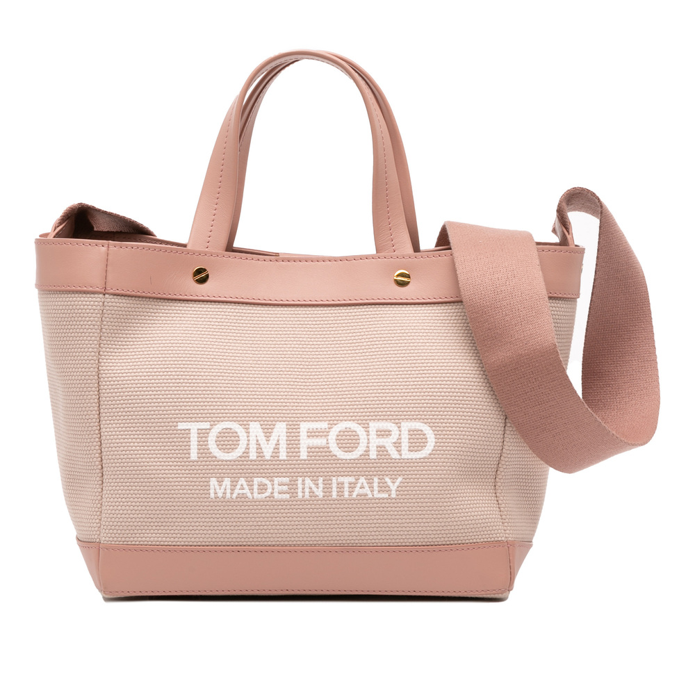 Pre-Loved Tom Ford Mini Canvas T Screw Tote
